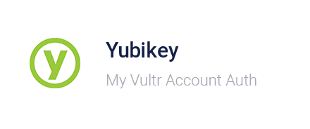 Vultr Control Panel - Youbikey
