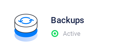 Vultr Control Panel - Backup Status
