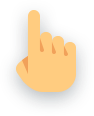 Hand with index finger pointing upwards